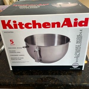 KitchenAid 5 Quart Wide Bowl With Handle Stand Mixer Accessory